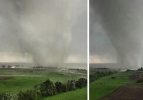 Vídeo mostra violência do tornado que devastou cidade em Iowa, nos EUA
