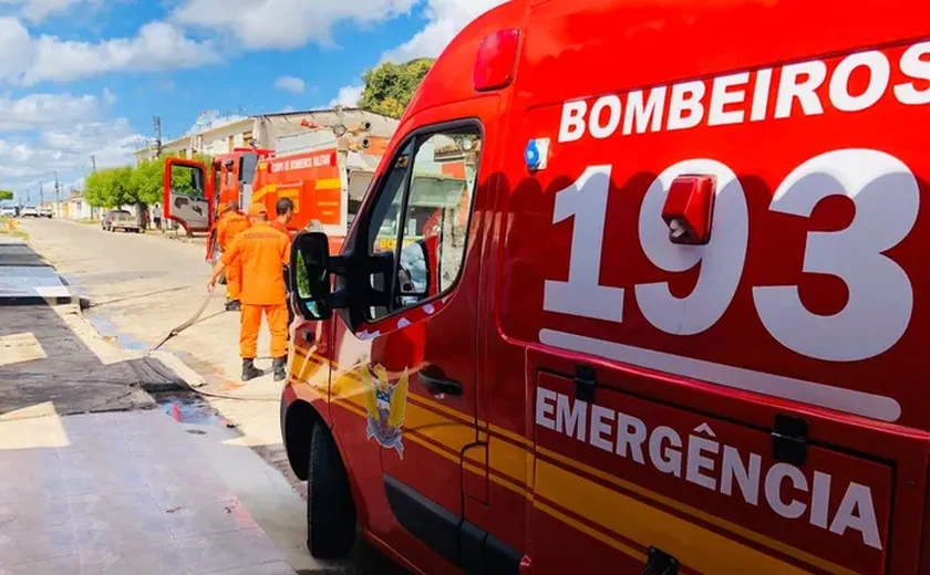 Caminhão de lixo tomba e deixa uma pessoa ferida na AL-115