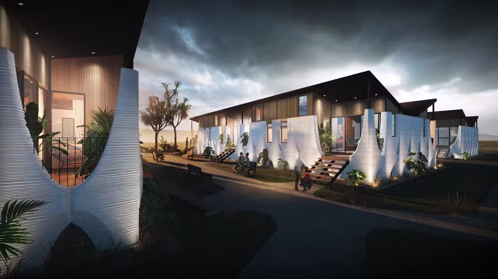 Casa impressa em 3D idealizada por arquitetos é resistente a inundações