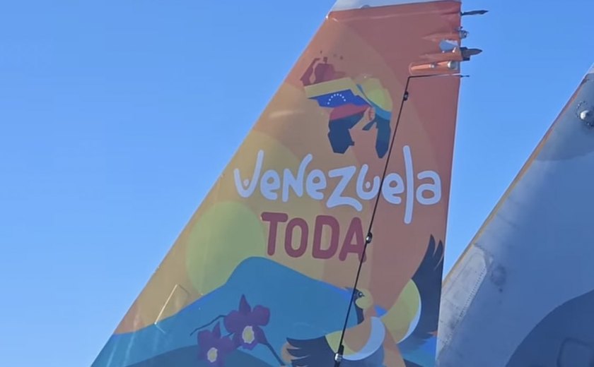 Aviões militares da Venezuela exibem pintura de mapa do país com território de Essequibo; vídeo