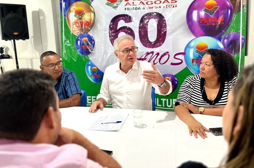 Renan participa de café da manhã na Fetag/AL para dialogar sobre a agricultura familiar