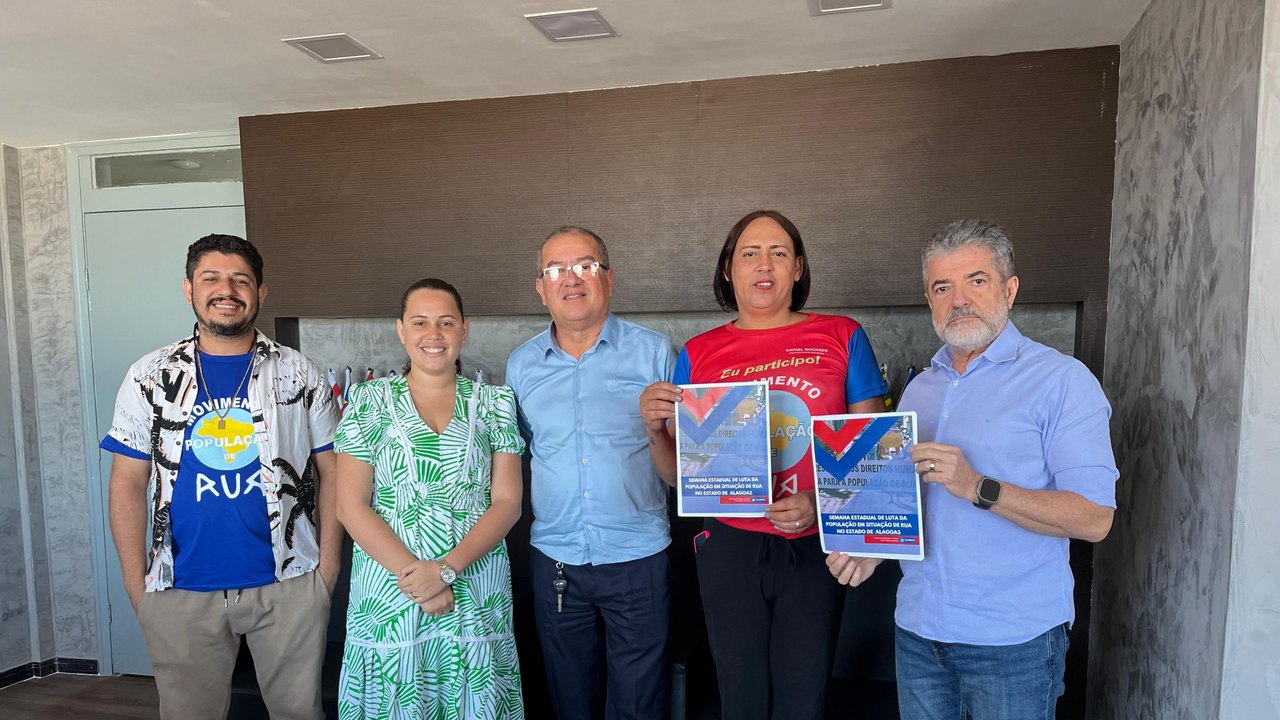  SSP firma acordo para garantir segurança da Semana de Luta da População de Rua de Alagoas 