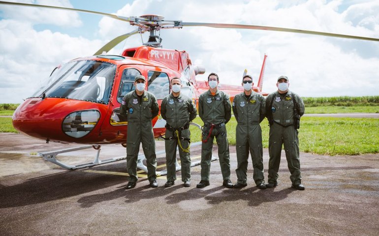 Serviço Aeromédico do Samu AL vai à Fortaleza para realizar transferência de alagoano vítima de acidente de trânsito