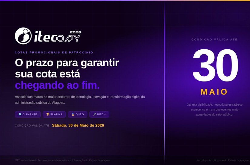 Evento do Itec encerra desconto promocional para cotas de patrocínio nesta semana