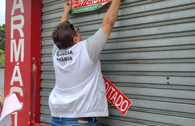 Vigilância Sanitária interdita farmácia no Eustáquio Gomes