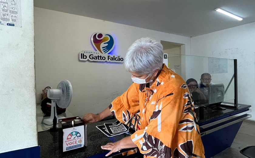 Hospital Ib Gatto Falcão implanta Alagoas Digital para avaliar serviços prestados pela unidade