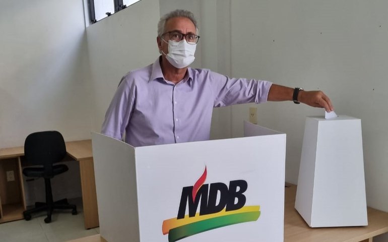 MDB-AL faz convenção, reelege Renan e está pronto para a eleição deste ano
