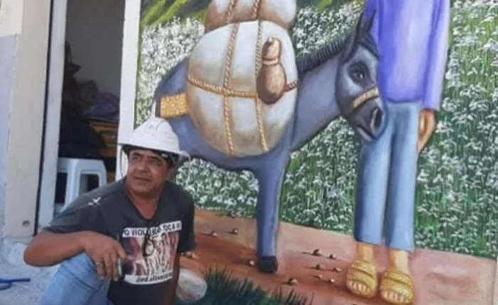 O artista plástico Edmilson Oliveira