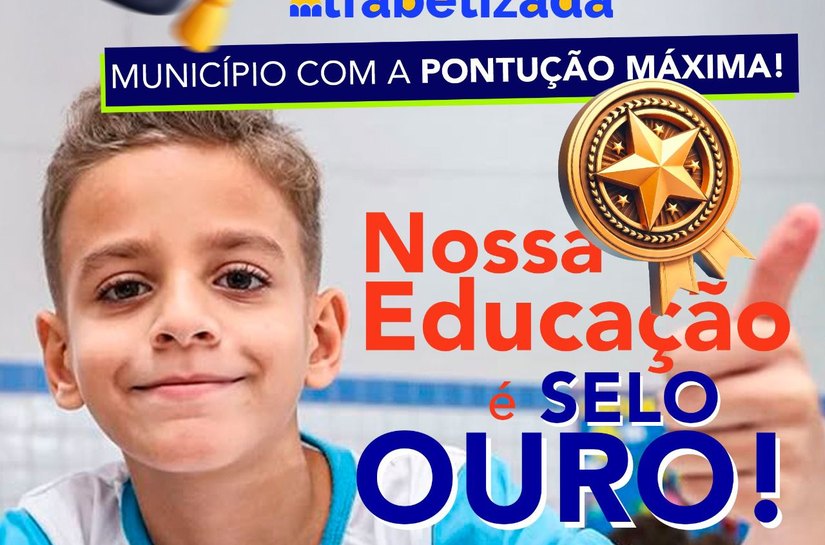 Município de Teotônio Vilela é Ouro no Selo Nacional de Alfabetização