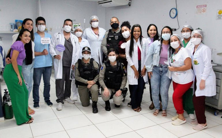 Agosto Lilás: Patrulha Maria da Penha realiza roda de conversa na Upa e na sede da Secretaria de Saúde de Coruripe