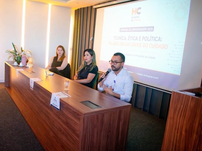 Hospital da Cidade promove debate sobre protagonismo da enfermagem durante programação especial da categoria