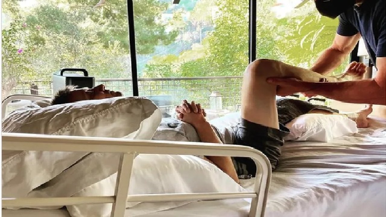 Jeremy Renner se recupera em cadeira de rodas, diz Evangeline Lilly após visita
