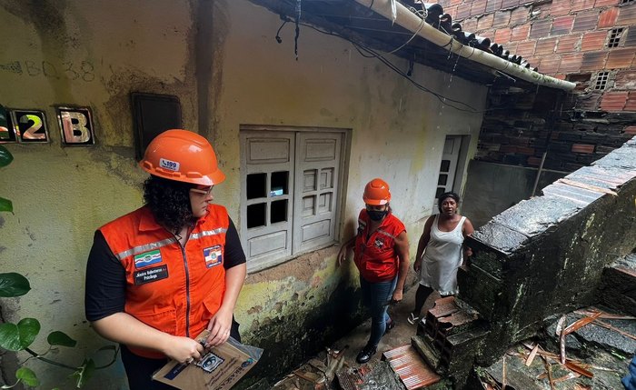Defesa Civil durante ocorrência