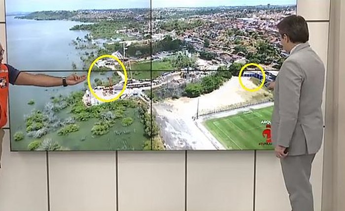 Abelardo Nobre sinaliza mina que pode entrar em colapso no Mutange Abelardo Nobre sinaliza mina que pode entrar em colapso no Mutange