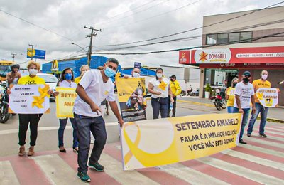 Arapiraca finalizada Setembro Amarelo com blitz de valorização da vida