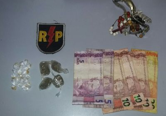 10º BPM prende suspeita de tráfico de drogas em Palmeira dos Índios