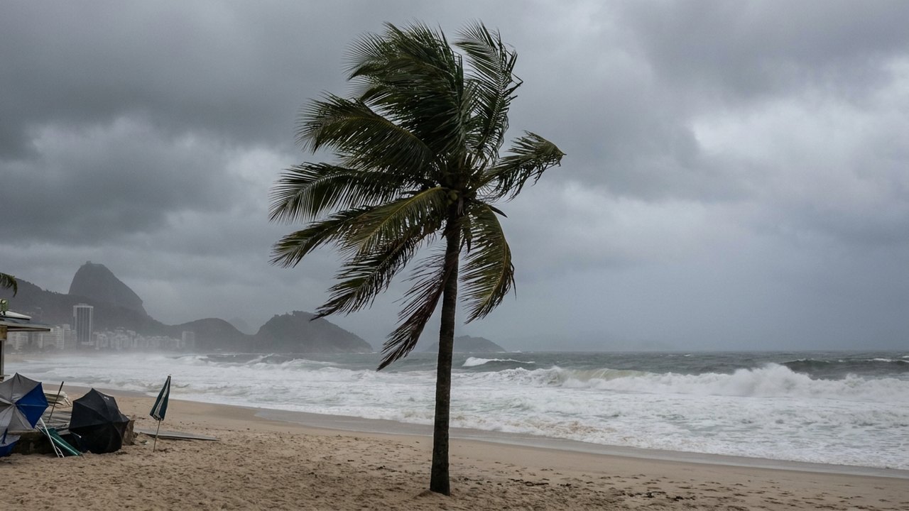 Novo alerta extremo é enviado para celulares no Rio por conta da previsão de ventos fortes