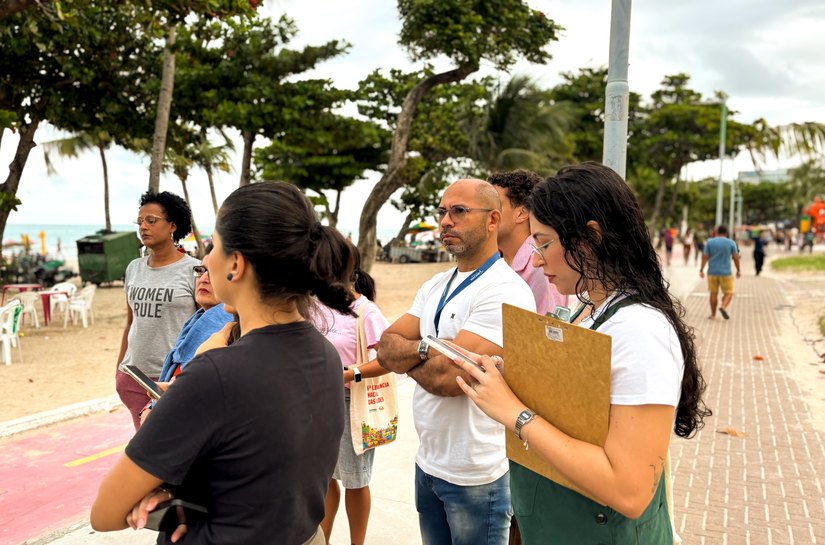 Comitê Gestor do PGI vistoria trecho da orla entre Pajuçara e Jacarecica nesse domingo (2)